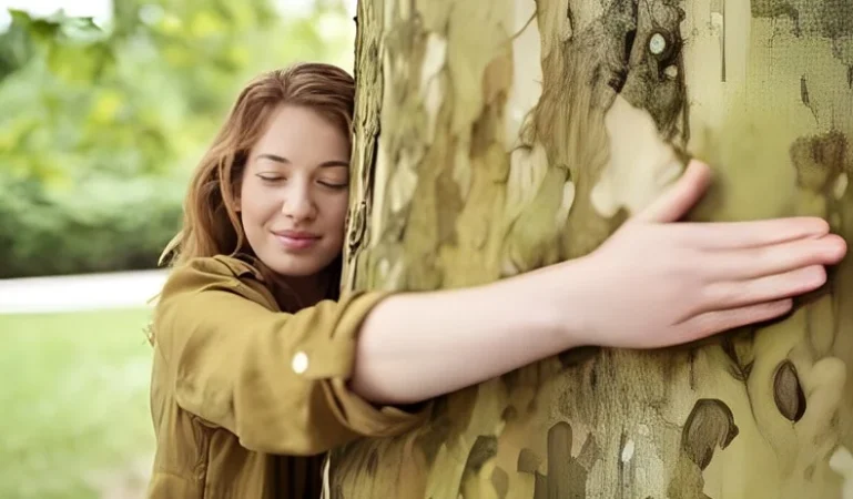 benefits of hugging a tree